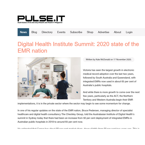 Digital Health Institute Summit: 2020 state of the EMR nation