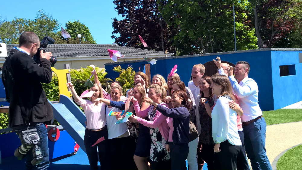 The LauraLynn team celebrating the Vitro go-live